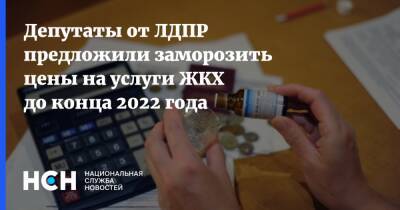 Депутаты от ЛДПР предложили заморозить цены на услуги ЖКХ до конца 2022 года
