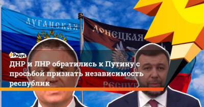 ДНР и ЛНР обратились к Путину с просьбой признать независимость республик