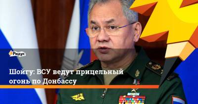 Шойгу: ВСУ ведут прицельный огонь по Донбассу
