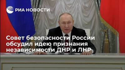 Члены Совета безопасности России обсудили идею признания независимости ДНР и ЛНР