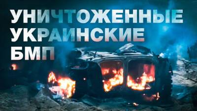 ФСБ РФ показала кадры уничтоженных украинских БМП в Ростовской области — видео