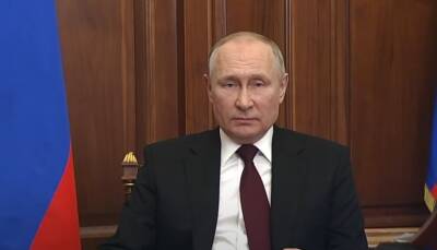 Тема моего выступления – события на Украине: Путин выступает с обращением к гражданам России