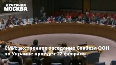СМИ: экстренное заседание Совбеза ООН по Украине пройдет 22 февраля