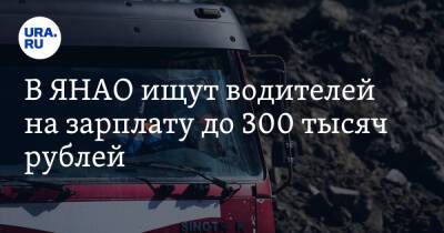 В ЯНАО ищут водителей на зарплату до 300 тысяч рублей