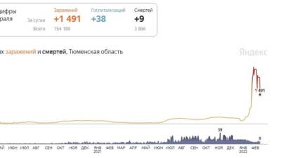 В Тюменской области произошёл спад количества заболевших коронавирусом