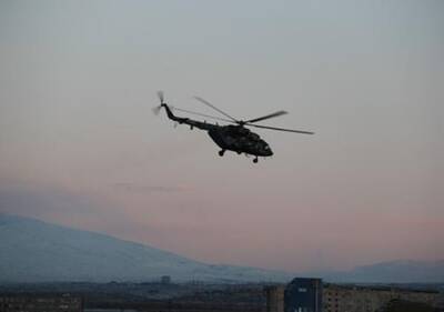 Экипажи армейской авиации ЮВО в Армении провели учебно-тренировочные полеты