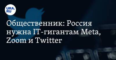 Общественник: Россия нужна IT-гигантам Meta, Zoom и Twitter - ura.news - Россия - Twitter