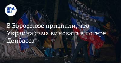 В Евросоюзе признали, что Украина сама виновата в потере Донбасса