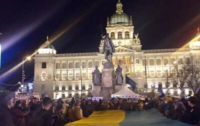 Берлин - В Праге и Берлине прошли акции в поддержку Украины - korrespondent.net - Россия - Украина - Германия - Берлин - Чехия - Прага