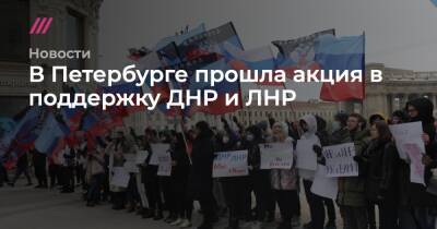 В Петербурге прошла акция в поддержку ДНР и ЛНР