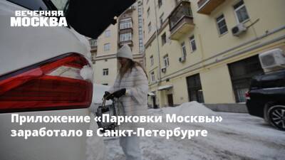 Приложение «Парковки Москвы» заработало в Санкт-Петербурге