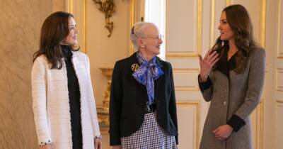 Кейт Миддлтон появилась в пальто за 3000 фунтов стерлингов на встрече с королевой Дании