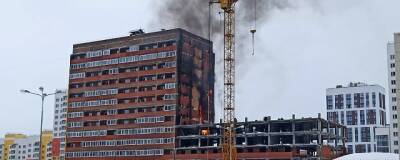 В Кирове горит строящийся многоэтажный дом в Урванцево