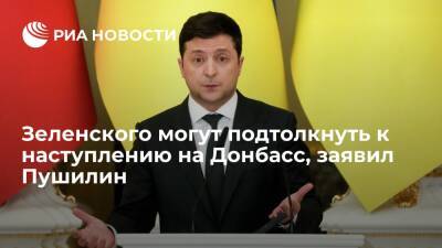 Глава ДНР Пушилин заявил, что Зеленского могут подтолкнуть к наступлению на Донбасс