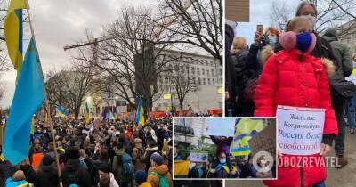Агрессия России против Украины – в Берлине и Париже устроили акции в поддержку Украины, фото