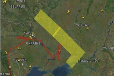Россия закрыла небо вдоль участка украинской границы