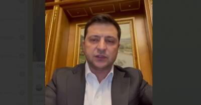 Зеленский обратился к украинцам в связи с обстрелами украинских городов (видео)