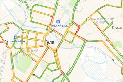 Пробки в Туле: что происходит на дорогах города утром 24 февраля
