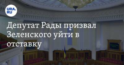Депутат Рады призвал Зеленского уйти в отставку