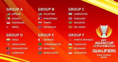 Стали известны соперники сборной Таджикистана в отборочном турнире Кубка Азии-2023