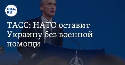 ТАСС: НАТО оставит Украину без военной помощи