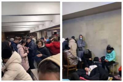 Воздушную тревогу объявили в Харькове, люди прячутся в метро: кадры с места события