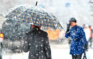 В пятницу в Беларуси ожидаются мокрый снег и дождь
