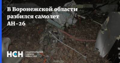 В Воронежской области разбился самолет AH-26
