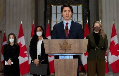 Премьер-министр Канады осудил нападение России на Украину и объявил о новых санкциях
