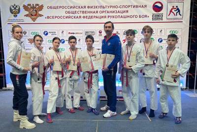 Юные рукопашники из Тульской области завоевали медали на первенстве России