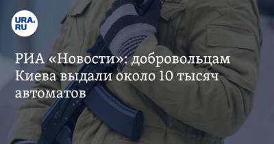 РИА «Новости»: добровольцам Киева выдали около 10 тысяч автоматов