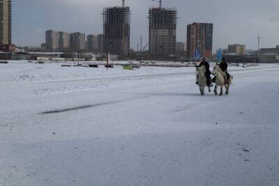 Участники уникальной экспедиции на якутских лошадях побывали в Красноярске