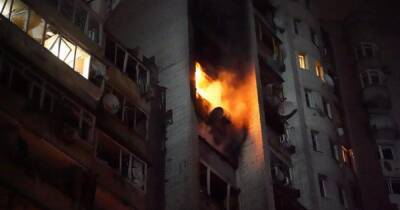 Российские войска обстреляли жилой дом в Киеве, есть раненые (ФОТО, ВИДЕО)