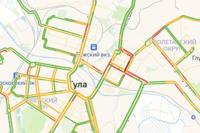 Пробки в Туле: что происходит на дорогах города утром 25 февраля