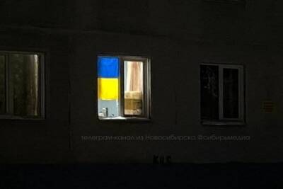 Студента Новосибирского госуниверситета задержали за флаг Украины в окне общежития