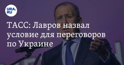 ТАСС: Лавров назвал условие для переговоров по Украине