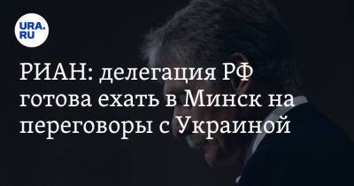 РИАН: делегация РФ готова ехать в Минск на переговоры с Украиной