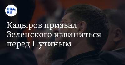 Кадыров призвал Зеленского извиниться перед Путиным. Видео