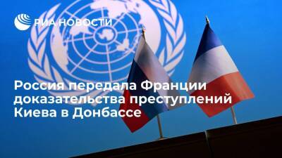 Посольство России передало МИД Франции доказательства преступлений Киева в Донбассе