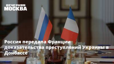 Россия передала Франции доказательства преступлений Украины в Донбассе