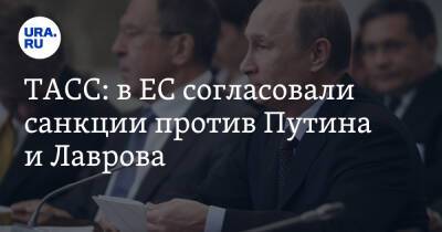 ТАСС: в ЕС согласовали санкции против Путина и Лаврова