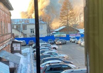 В центре Касимова случился крупный пожар