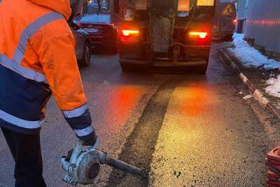 В Туле продолжается аварийно-восстановительный ремонт дорог