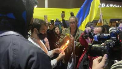 Русскоязычные израильтяне вышли на митинги протеста против вторжения в Украину