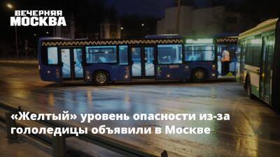 «Желтый» уровень опасности из-за гололедицы объявили в Москве