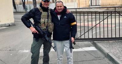 С оружием в руках Палатный из "УДАРа" обратился к украинцам, обороняя Киев