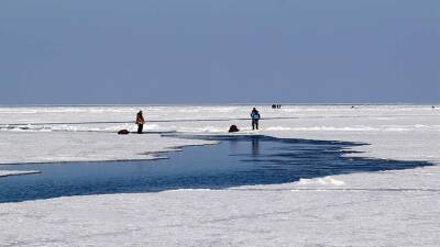 Около 270 человек сняли со льдины в море