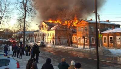В Касимове сгорел памятник культуры регионального значения «Дом Ергакова»