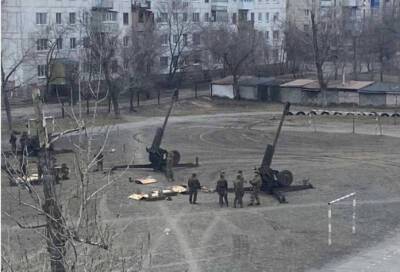 В Северодонецке гаубицы ВСУ установили в жилом районе