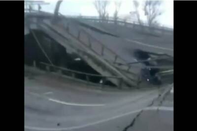 Возле Стоянки взорван мост, проехать из Киева в Житомир невозможно